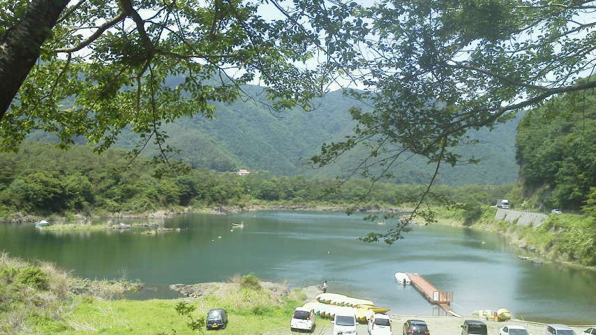 精進湖なう。絶景！！