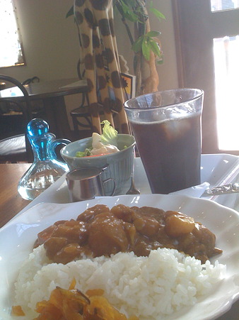落ち着くカフェのカレー
