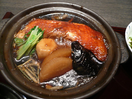 京橋・鮮菜魚 早瀬 「金目鯛煮付け定食」