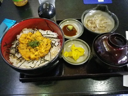 20100505　道の駅　阿久根　ウニ丼