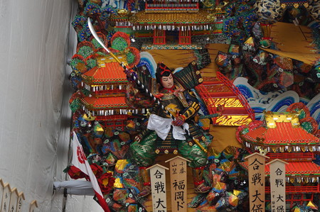 10 2014年 博多祇園山笠 福岡ドーム 飾り山笠 合戦大保原 (5)