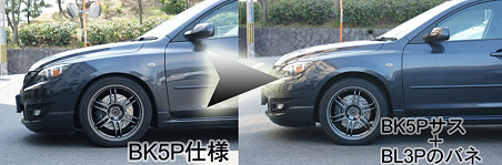 車高変化前後