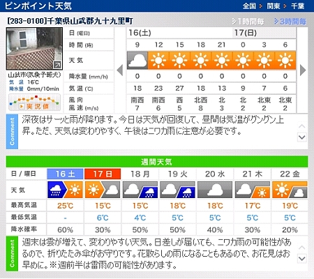 今日の天気