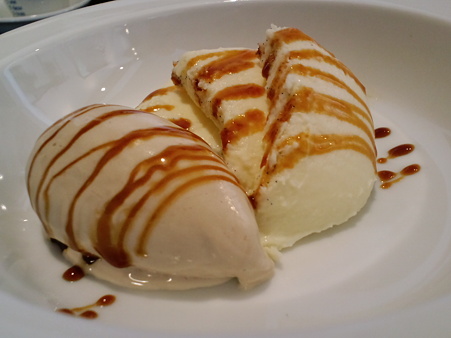 プリンとアイスクリーム