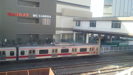八王子駅に東急車両なぅ