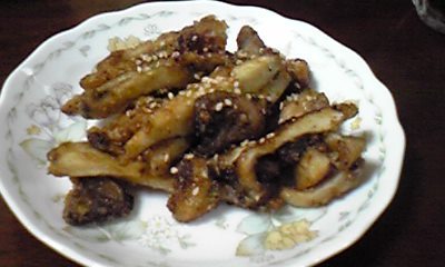 エリンギの生姜焼き